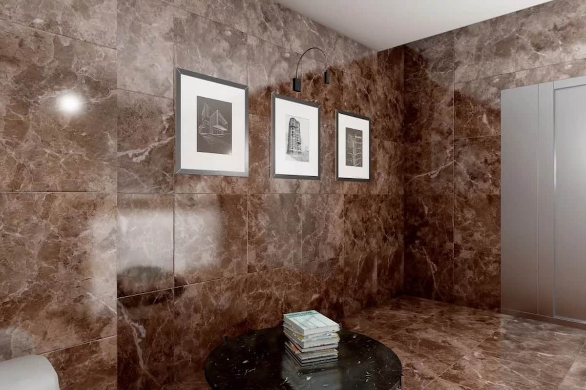  Dark Emperador Marble Tile; Durable Tough Material (Flooring Backsplashes Countertops) 