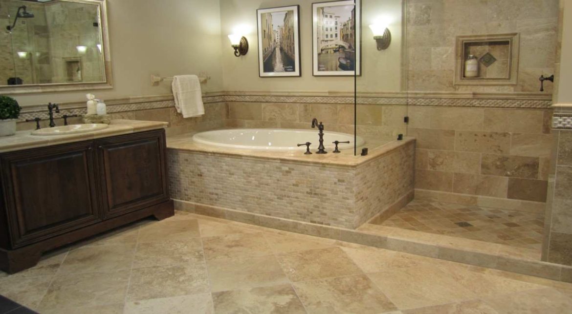 Travertine tiles and slabs bathroom | buy at a cheap price